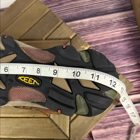 Keen Men's Arroyo II Waterproof Trekking Brown and Orange Shoes - Picture 10 of 13